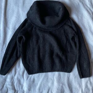 H&M Elegant Black Cowl Neck Sweater